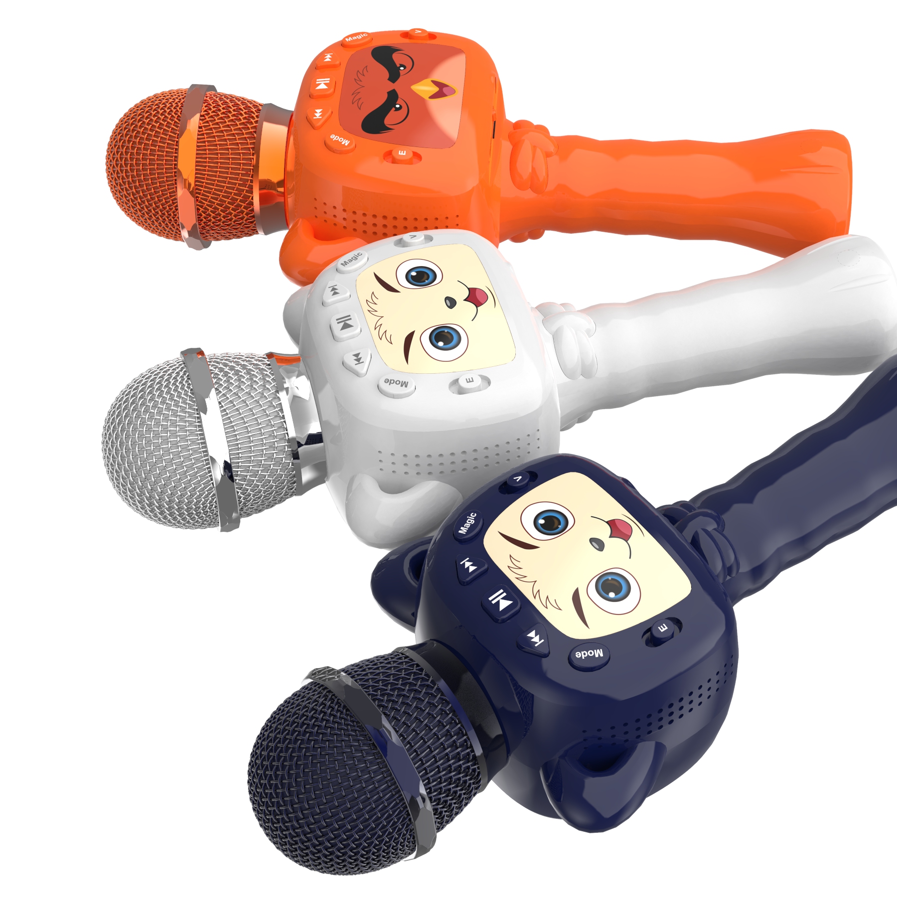 Vtech singing microphone and Toyard kids microphone design comparison